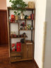 慢象红木家具非洲鸡翅木（学名：非洲崖豆木）博古架实木客厅隔断柜中式置物架古董多宝阁展示架D 单个 长86*宽26*高186 cm 实拍图
