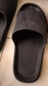 洁丽雅拖鞋男夏浴室洗澡防滑家居室内EVA大码男士凉拖鞋居家用夏季防臭 黑色 39-40 【标准码】 实拍图