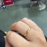 周六福简约光圈足金黄金戒指女生日礼物计价AA012466 活口13号 约3.34g 实拍图