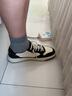 皓顿（HAUT TON）秋冬新品男鞋休闲鞋头层牛皮运动板鞋时尚熊猫鞋低帮软底男款皮鞋 白黑色 40 (适合运动鞋41码) 实拍图