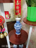 泰浦瓯 景德镇陶瓷器 仿古青花瓷小花瓶花插中式家居装饰酒柜客厅电视柜台面工艺品摆件 鱼尾瓶 带底座 实拍图