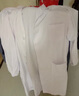 熠帛冬季防静电白大褂实验室男女药厂药店诊所牙科学生化学防酸碱 长袖松紧袖厚款 2XL (180) （体重155斤以下） 实拍图
