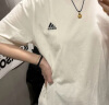 adidas情侣休闲纯棉上衣圆领短袖T恤男女阿迪达斯官方轻运动 粉色 3XL 实拍图