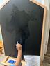 SOFS双面宝宝画板磁性支架立式小黑板家用大白板幼儿涂鸦写字绘画画板 【屋型】L码 固定底座 实拍图