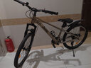 Jeep 吉普镁合金山地自行车成人男女碟刹减震变速学生代步越野赛单车 牧马人钢架-24速连体指拨-金色 24英寸（适合高150-175cm） 实拍图