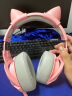 ONIKUMA 猫耳电竞游戏耳机头戴式 粉色电脑耳麦有线女生网红主播直播可爱台式笔记本吃鸡耳机带麦克风话筒 粉色猫耳朵耳机（7.1声道USB版） 晒单实拍图