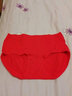 浪莎本命年红内裤女纯棉裆收腹4条结婚新娘大红属马年棉质高腰三角裤 大红4条 8109 4条 L 建议95-115斤 实拍图
