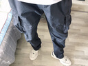 邦帅迈秋冬工装裤男长裤春秋季青年多口袋休闲裤男宽松大码直筒裤子 灰色  薄款 XL（34-36） 实拍图