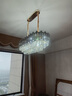 幽岚 轻奢客厅吊灯后现代水晶餐厅吊灯创意个性北欧风格卧室灯具灯饰 直径40CM-三色调光 实拍图