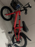 儿童自行车2-6-9岁学生车男生女生14-16寸脚踏车单车带辅助轮可坐 儿童自行车红色+后座+闪光辅轮 14寸（发货已安装85%） 实拍图