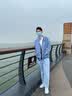 杉杉纯棉格子长袖衬衫男士衬衫男中年衬衣 6208 40 实拍图
