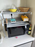 索尔诺置物架厨房台面微波炉置物架烤箱架子家用多层厨房收纳架 白色[宽57cm*高48cm] 实拍图