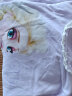迪士尼女童睡衣套装儿童棉春装2024新款冰雪爱莎宝宝家居服童装 紫色大图案A款1077D 120cm（适合身高115-125） 实拍图