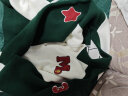 MQD童装23新款男童毛衣针织开衫运动学院风撞色纯棉翻领外套 墨绿 150 实拍图