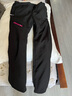 杰丽·莫克户外冲锋裤男女冬加绒加厚双层羊羔绒抓绒防风零下20度滑雪服 女-黑色 XL 实拍图