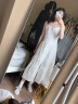 UR2024夏季新款女装慵懒风气质木耳边蕾丝连衣裙UWL740051 本白 S 晒单实拍图