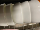 京东京造骨瓷家用4.5英寸饭碗可微波炉使用陶瓷碗易清洗收纳 6只装 纯白 实拍图