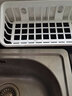 ASVEL 日本进口水槽沥水篮 塑料收纳小挂篮厨房用品厨具置物沥水架 白色 实拍图