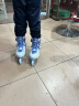 斯威（SWAY）轮滑鞋儿童溜冰鞋男女童初学者可调滑轮鞋专业滑冰旱冰鞋直排轮 雪山蓝单鞋+背包+头盔护具 L码(适合12岁-)日常鞋码37-41 晒单实拍图