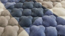 艾薇牛奶绒床笠加厚冬季床罩床垫保护套夹棉床笠单件 色彩格-蓝 1.8m 实拍图