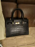 皮尔保罗（PIERPOLO）女士手提包包2025新款女包头层牛皮大容量斜挎包生日礼物送妈妈 时尚黑（头层牛皮） 实拍图