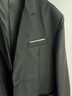 vocacool西服套装男三件套商务休闲职业正装结婚礼服大码西装学生西服外套 黑色西服外套+裤子+白衬衫+领带 专属搭配 联系客服再拍此尺码 实拍图