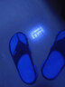 回力（Warrior）人字拖鞋男士沙滩鞋轻便舒适塑胶男鞋颗粒按摩拖鞋男 蓝色 41 实拍图