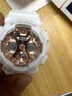 卡西欧（CASIO）GSHOCK手表女防水运动潮流经典三眼双显石英腕表情人节礼物送女友 GMA-S120MF-7A2樱花白+200米防水 实拍图