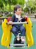 幼歌（YOUGE） 婴幼儿春秋新款小熊牛仔爬服男女宝宝背带裤卡通连体衣 牛仔蓝1(110-120不开档） 80 cm 实拍图