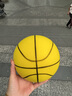 安踏静音篮球3号儿童拍拍球室内无声儿童训练玩具球软皮球静音球 黄色 实拍图