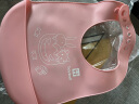 好伊贝（HOY BELL）宝宝围兜饭兜婴儿食饭兜儿童硅胶围嘴防水立体吃饭兜口水兜巾粉色 实拍图