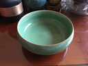 涵青堂青瓷圆口洗 龙泉陶瓷功夫茶具配件杯洗茶洗茶渣烟灰缸花盆小鱼缸 大号哥窑梅子青（开片） 实拍图