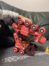 儿超喜儿童玩具男孩拼装3-8岁拧螺丝积木拆装五合体工程小汽车生日礼物 五合一变形合体恐龙（绯日红） 实拍图