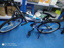 飛鸽（FG FLYING PIGEON） 折叠山地自行车成人男女学生青少年变速便携轻便双减震山地车 白蓝26寸六刀轮轴承+指拨+大礼包 21速高配（0-2公里代步） 实拍图
