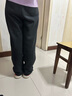 浪莎冬季羊羔绒美式阔腿运动裤女宽松显瘦直筒加绒加厚休闲卫裤棉裤子 实拍图
