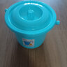 加厚彩色塑料小号提水桶带盖收纳桶储水儿童玩具桶保鲜桶 食品小桶 【蓝色】约3.5L可装7斤水 实拍图