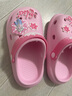 迪士尼女童夏季凉拖鞋爱莎公主居家沙滩洞洞鞋拖鞋女孩F2715F 橘粉180 实拍图