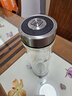 希诺（HEENOOR）玻璃杯双层水杯男带过滤网泡绿茶杯车载高档水晶杯防烫父亲节礼物 经典款-9607-410ml 实拍图