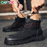 卡帝乐鳄鱼（CARTELO）马丁靴男款英伦2025秋冬季复古工装靴男士高帮皮靴子男登山鞋 实拍图