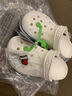 卡骆驰（crocs）洞洞鞋男鞋女鞋 25夏季新款贝雅拖鞋轻便透气情侣鞋沙滩鞋凉鞋 贝雅卡骆班-白色/热推款 38 -39 /M6W8/240mm 实拍图