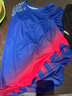 锐特斯丁羽毛球服套装男女款短袖夏季运动训练衣服排球乒乓球衣比赛服定制 A182蓝色+AK106黑银-男两件套 XL 实拍图