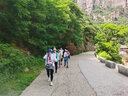 SOMUBAY遮阳帽女遮脸夏天太阳帽子大S同款防紫外线防晒帽双面日系渔夫帽 DYM-491【藏青_条纹】帽檐11CM M（56-58cm） 实拍图