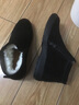 卡帝乐鳄鱼（CARTELO）冬季男士棉鞋真皮羊毛加绒保暖磨砂皮男鞋冬鞋防滑休闲高帮棉皮鞋 黑色/拉链 40 实拍图