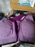 卡熙雅（CAWIE）前置拉链运动文胸 无钢圈防震训练跑步健身内衣 瑜伽休闲睡眠背心 紫色 L（80A/B/C 85A/B/C） 实拍图