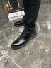 牧之马皮鞋男真皮春夏季正装鞋男鞋商务上班男士婚鞋软底内增高鞋子 【36800】黑色 41 实拍图