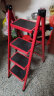 L&S 梯子家用人字梯子折叠梯凳多功能登高梯爬梯 加厚红色四步梯 实拍图