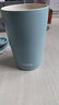 膳魔师（THERMOS）咖啡杯男女办公高颜值日系简约杯子情侣水杯学生杯子TCDP 天青【304+涂层内胆】 415ml 实拍图