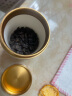 瓷牌茗茶具汝窑小号茶叶罐旅行茶具便携迷你茶叶密封储存茶罐陶瓷随身茶叶盒 白瓷《合金盖》小茶叶罐 实拍图