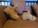 D.KED踢不烂大黄靴冬季马丁靴男鞋高帮工装靴男士加绒保暖加厚男女棉鞋 棕色（加绒款） 40 实拍图