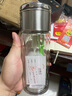 茶宝（CHABAO） 茶水分离杯泡茶杯带过滤茶杯男女双层隔热杯子便携水杯花茶清新可爱迷你透明玻璃杯 钢本色【带杯刷杯套】 400ml 实拍图